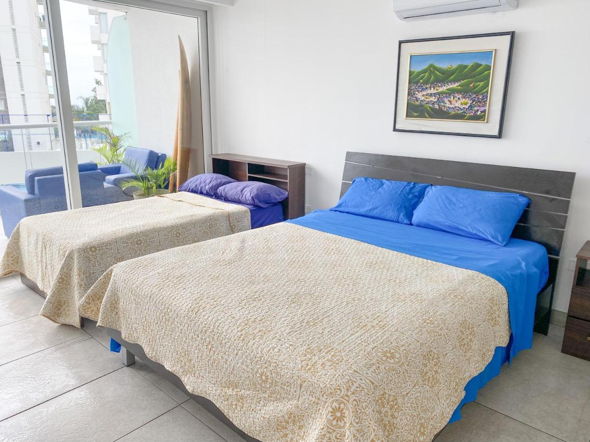 M3 Lujoso Y Comodo Departamento Con Playa 2 Piscinas Cancha De Tenis Jacuzzi Seguridad 24 Horas Manta Exterior foto
